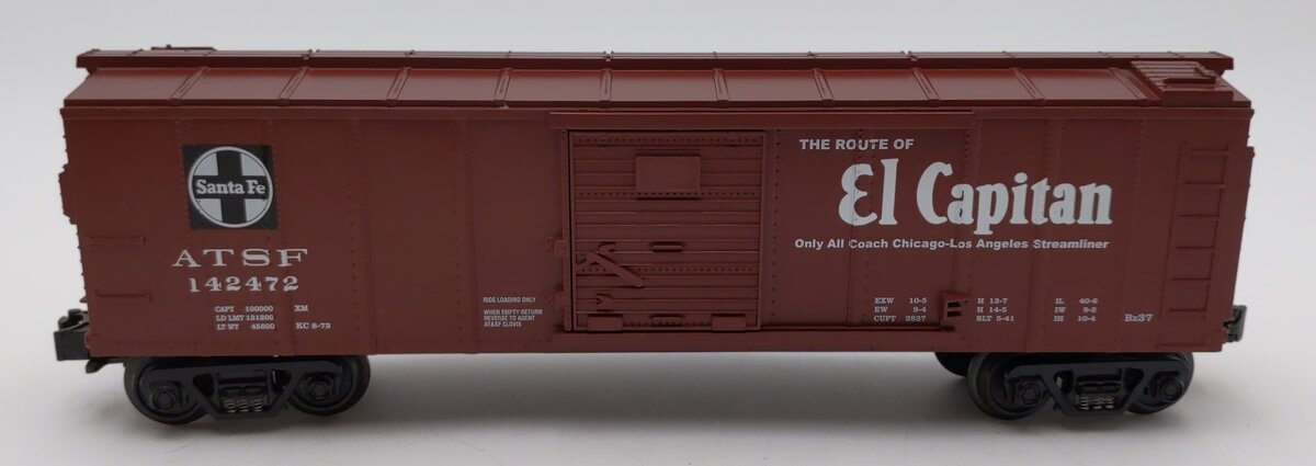 MTH 30-7431 O Gauge Santa Fe AT&SF El Capitan Boxcar #142472 LN/Box