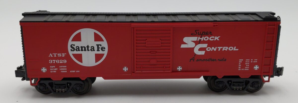 MTH 33-7404 O Gauge Santa Fe Single Door Boxcar #37629 LN/Box