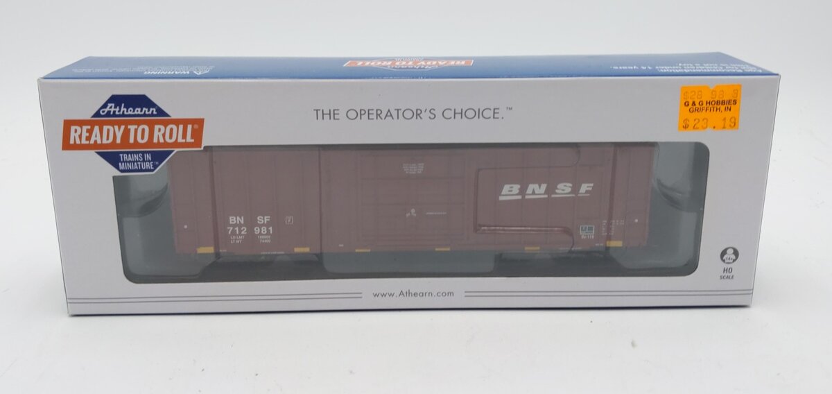 Athearn 87437 HO BNSF 50' FMC Superior Plug Door Box #712981