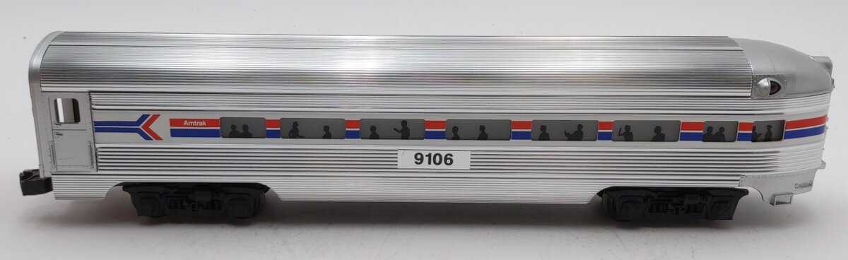 Lionel 6-19106 O Gauge Amtrak Aluminum Observation Passenger Car #9106 LN/Box