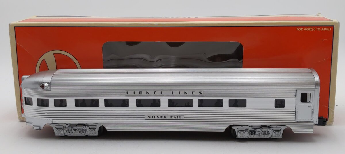 Lionel 6-19163 O Gauge Lionel Lines 2531 Silver Rail Aluminum Observation Car EX/Box