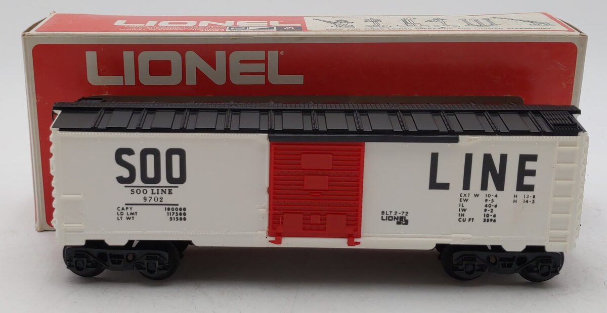 Lionel 6-9702 O Gauge SOO Line Box Car EX/Box