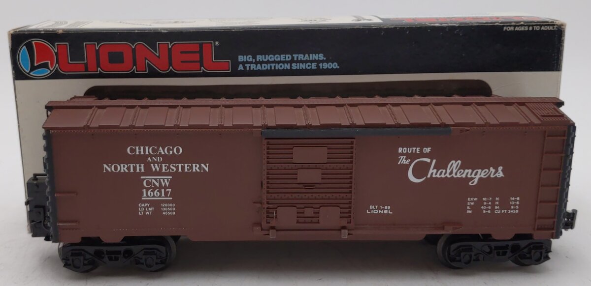 Lionel 6-16617 O Gauge Chicago & Northwestern Boxcar with ETD LN/Box