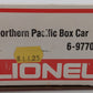 Lionel 6-9770 O Gauge Northern Pacific Boxcar #9770 LN/Box