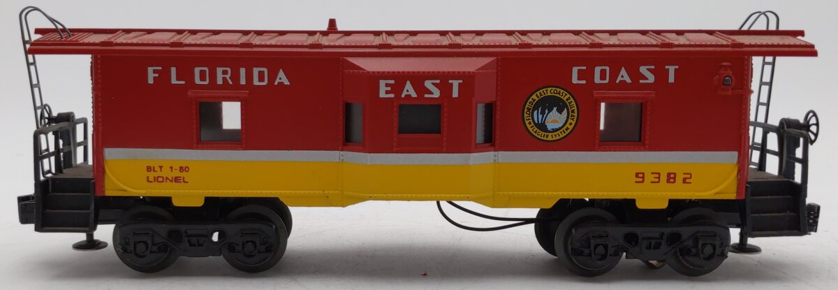 Lionel 6-9382 O Gauge Florida East Coast Bay Window Lighted Caboose #9382 LN/Box