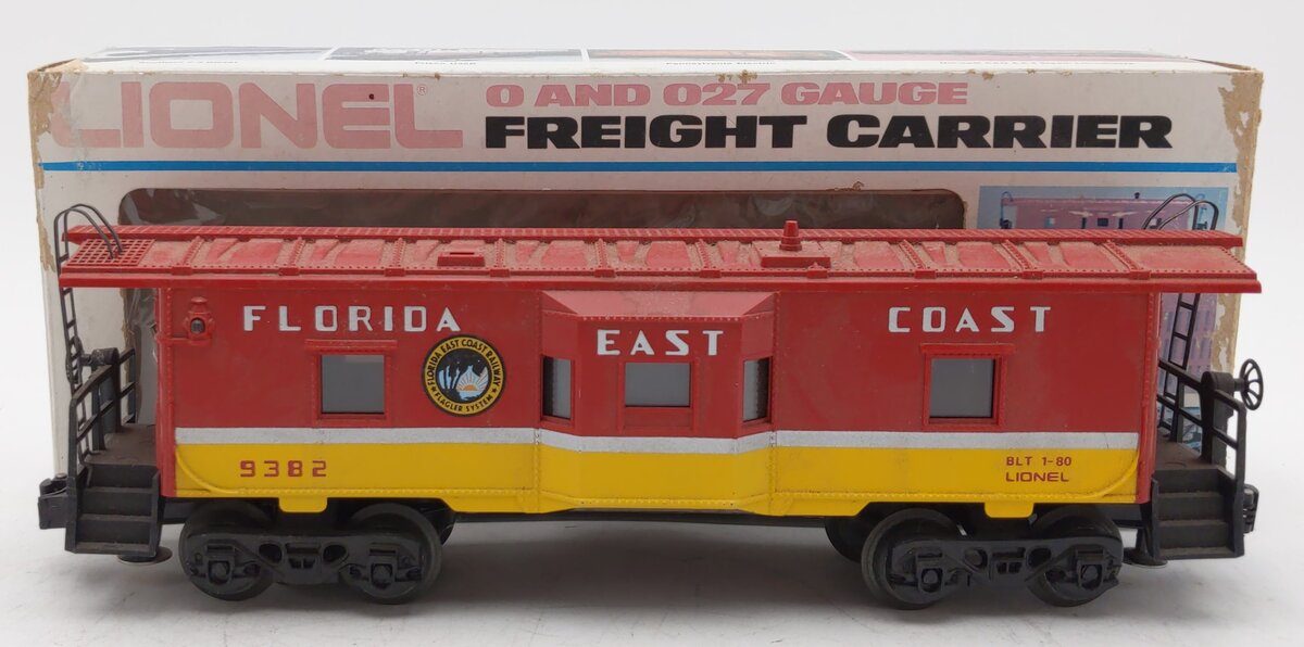 Lionel 6-9382 O Gauge Florida East Coast Bay Window Lighted Caboose #9382 LN/Box