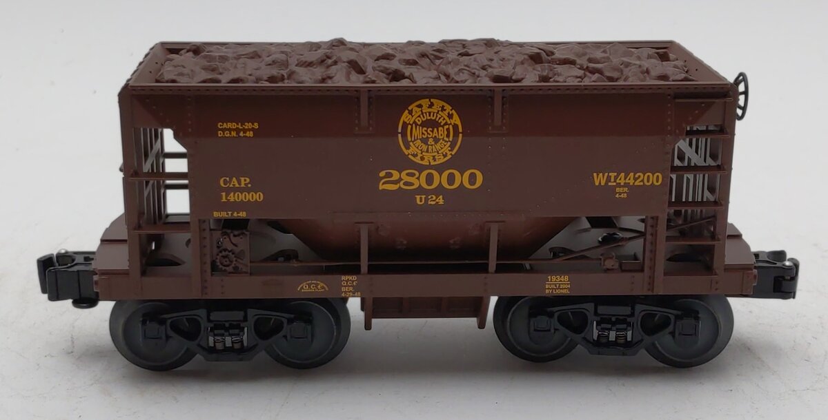 Lionel 6-19348 O Gauge Duluth, Missabe & Iron Range Ore Car #28000 LN/Box