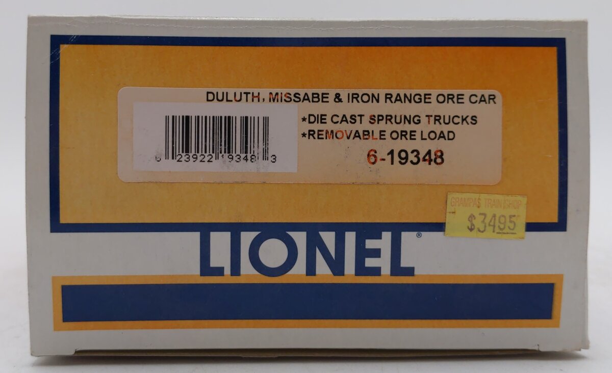 Lionel 6-19348 O Gauge Duluth, Missabe & Iron Range Ore Car #28000 LN/Box