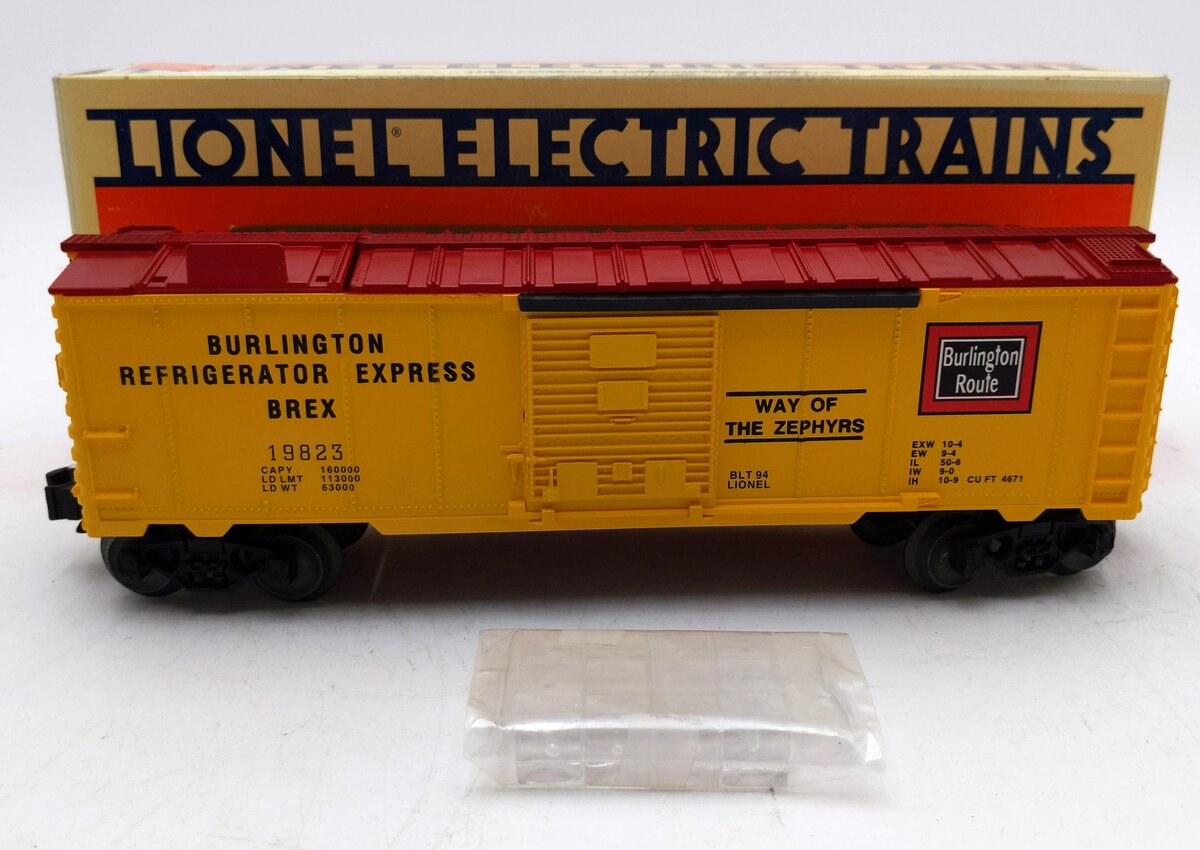 Lionel 6-19823 O Gauge Burlington Operating Ice Car LN/Box