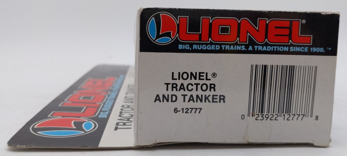 Lionel 6-12777 O Gauge Red Truck Chevron Tractor & White Tanker NIB