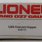 Lionel 6-6111 O Gauge Louisville & Nashville Gray Covered Hopper LN/Box