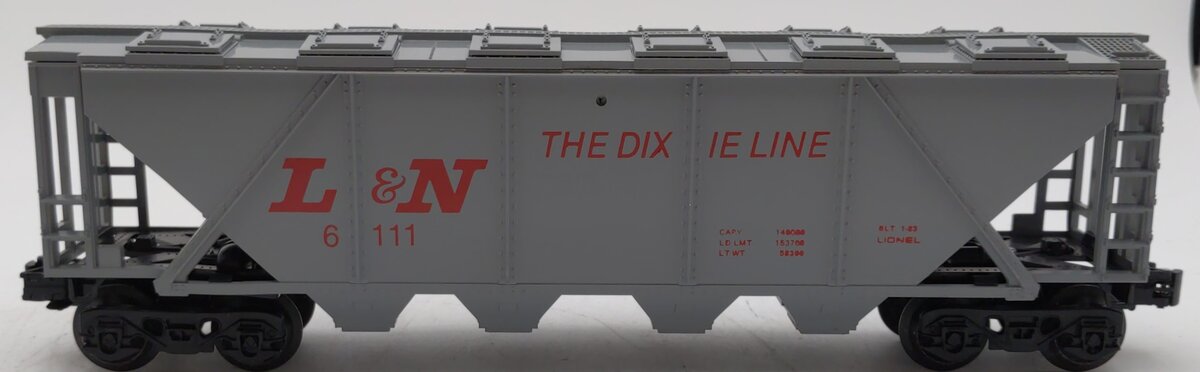 Lionel 6-6111 O Gauge Louisville & Nashville Gray Covered Hopper LN/Box