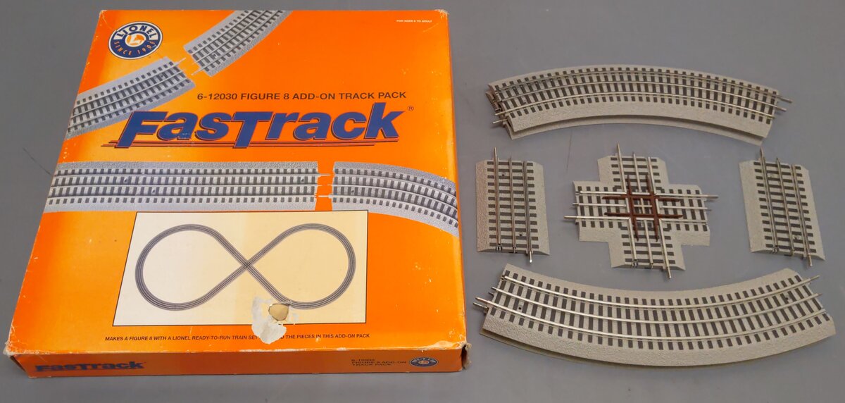 Lionel 6-12030 O FasTrack Figure-8 Expansion Track Pack LN/Box