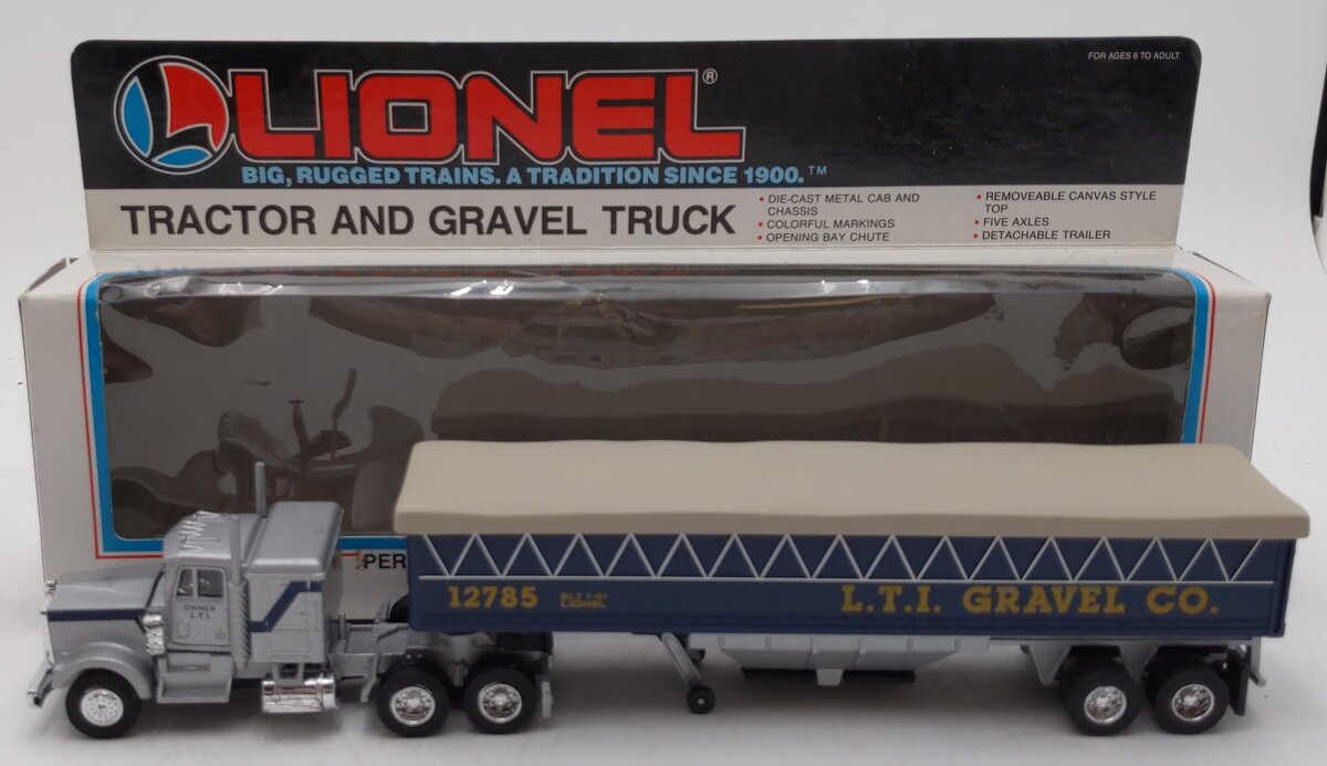 Lionel 6-12785 O Gauge Lionel Gravel Company Tractor & Gravel Truck NIB