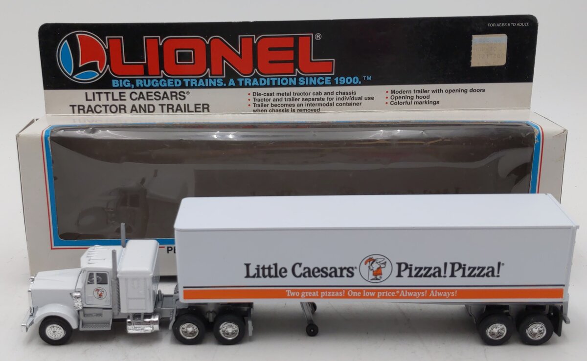 Lionel 6-12807 O Little Caesars Tractor & Trailer Truck EX/Box
