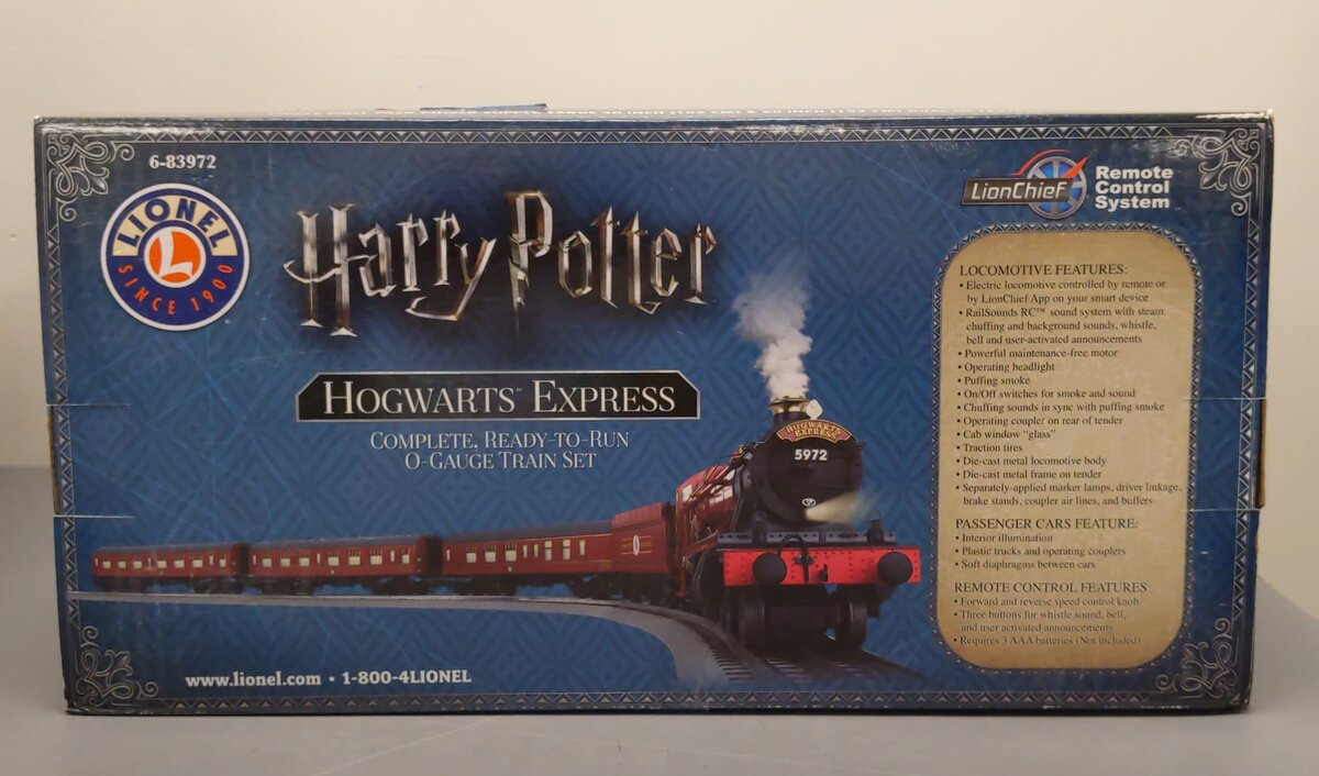Lionel 6-83972 Hogwarts Express LionChief O Gauge Train Set with Bluetooth