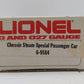 Lionel 6-9584 O Gauge Chessie Steam Special Passenger Car LN/Box