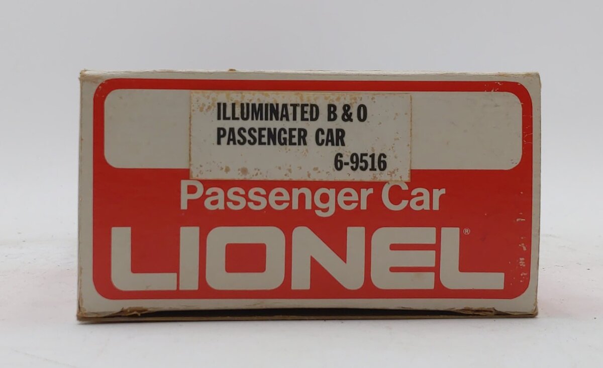 Lionel 6-9516 O Gauge Baltimore & Ohio Mountain Top Passenger Car LN/Box