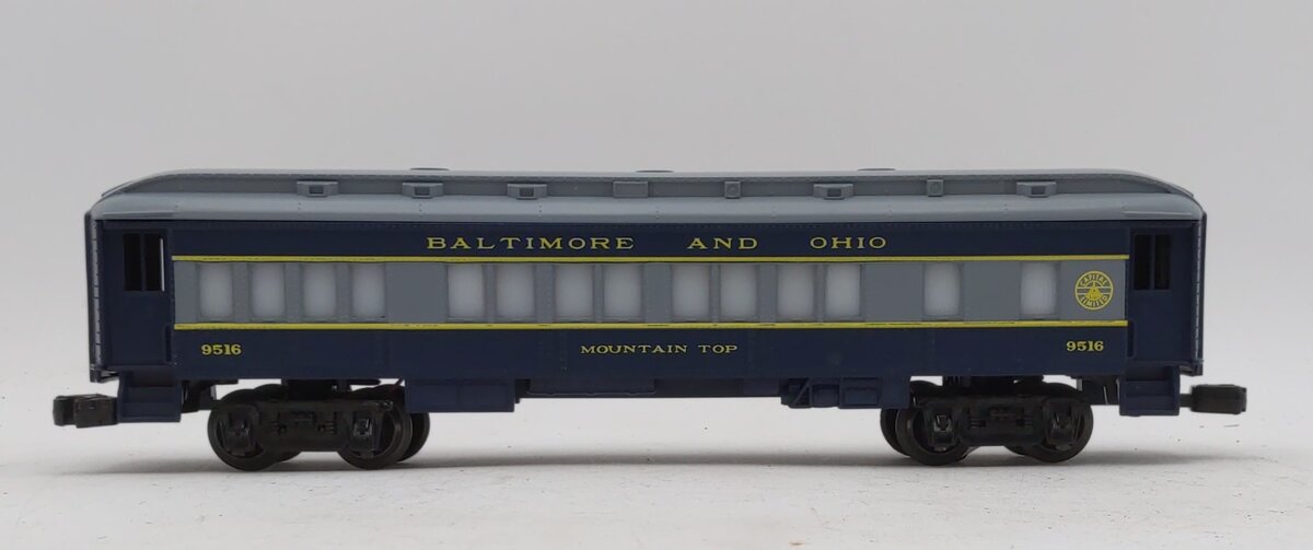 Lionel 6-9516 O Gauge Baltimore & Ohio Mountain Top Passenger Car LN/Box