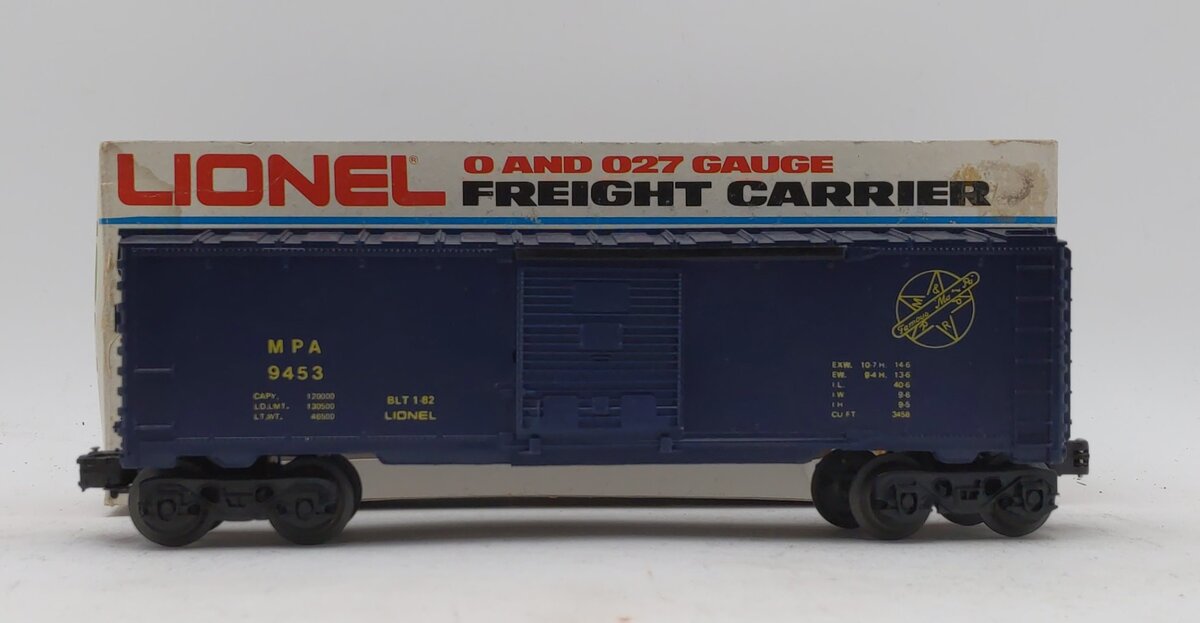 Lionel 6-9453 O Gauge MPA Railroad Boxcar LN/Box