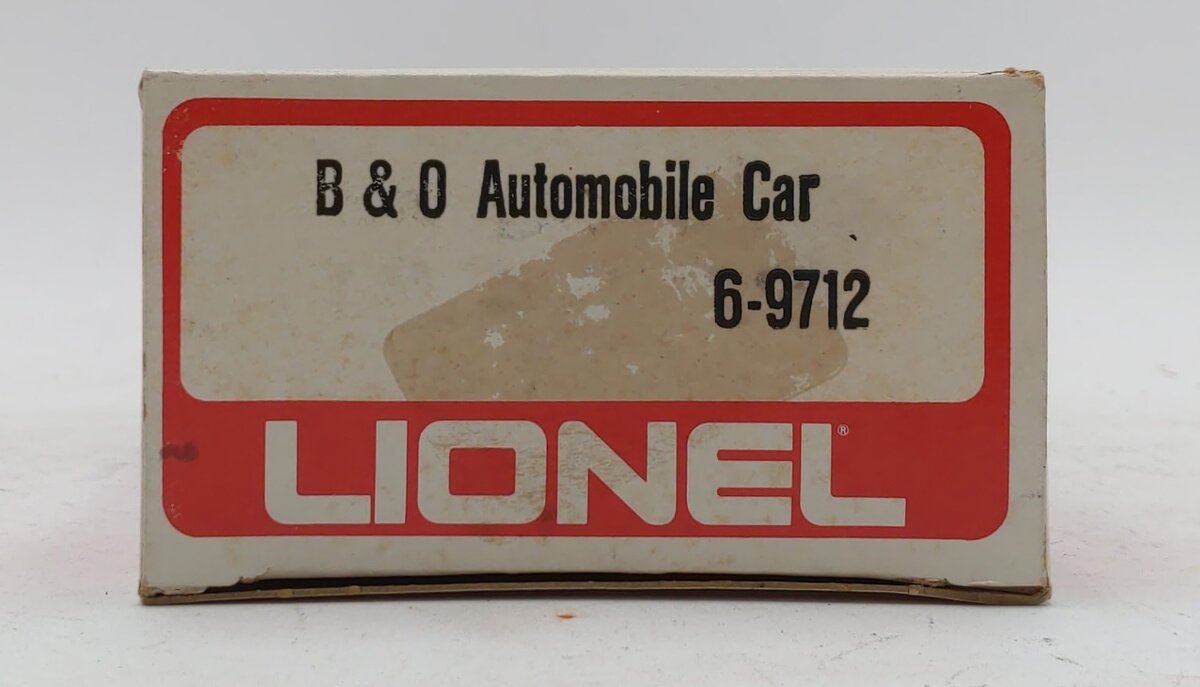 Lionel 6-9712 O Gauge Baltimore & Ohio Automobile Car LN/Box