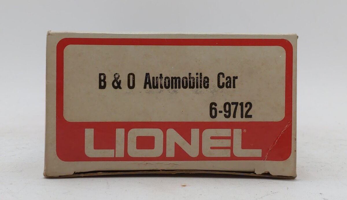 Lionel 6-9712 O Gauge Baltimore & Ohio Automobile Car LN/Box