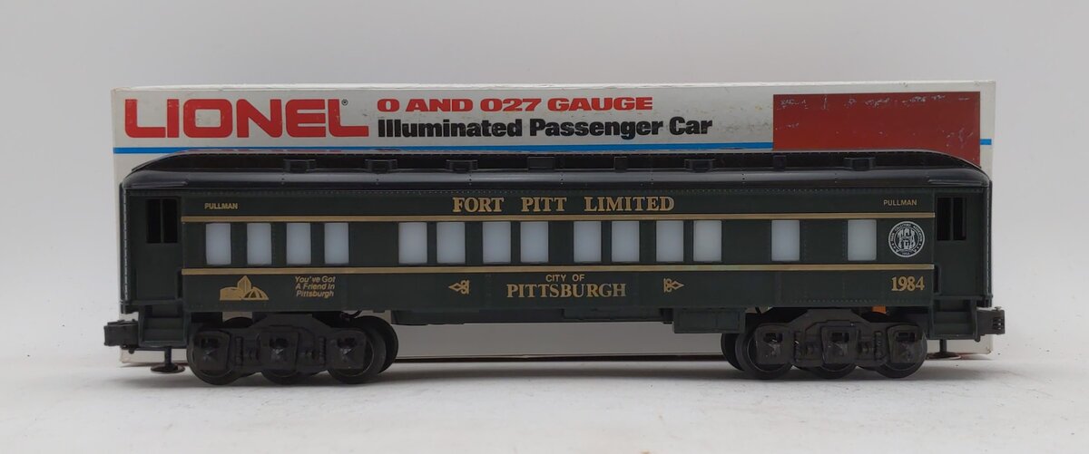 Lionel 6-7212 O TCA Fort Pitt Limited "City of Pittsburgh" Passenger Car #1984 LN/Box