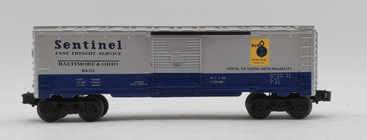 Lionel 6-9420 O Gauge Baltimore & Ohio Sentinel Boxcar NIB