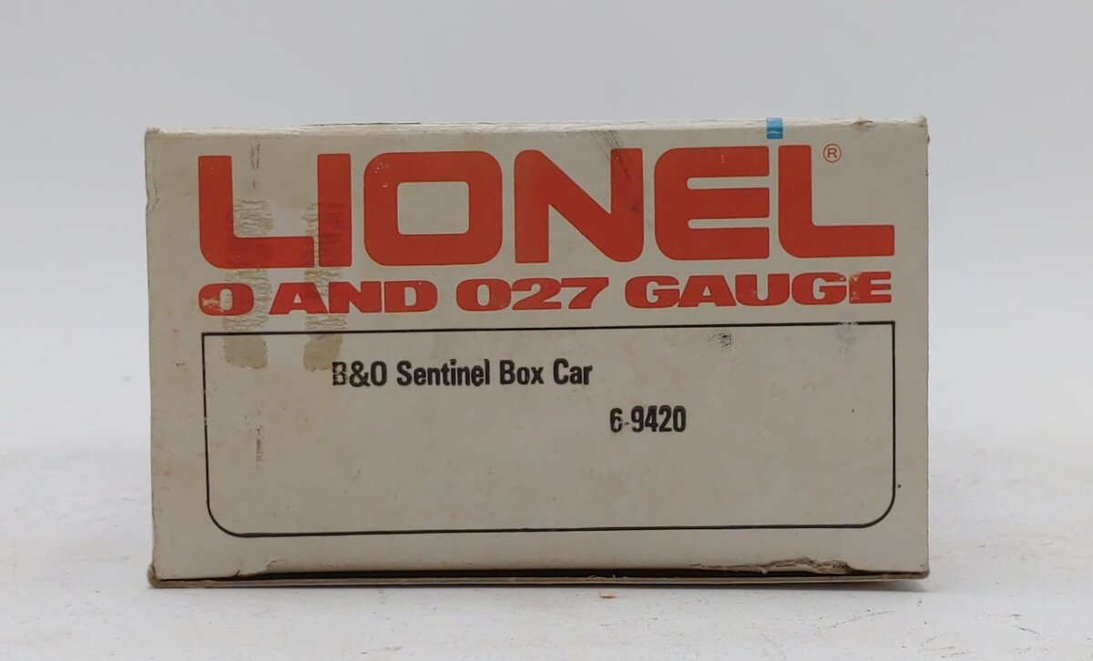 Lionel 6-9420 O Gauge Baltimore & Ohio Sentinel Boxcar NIB
