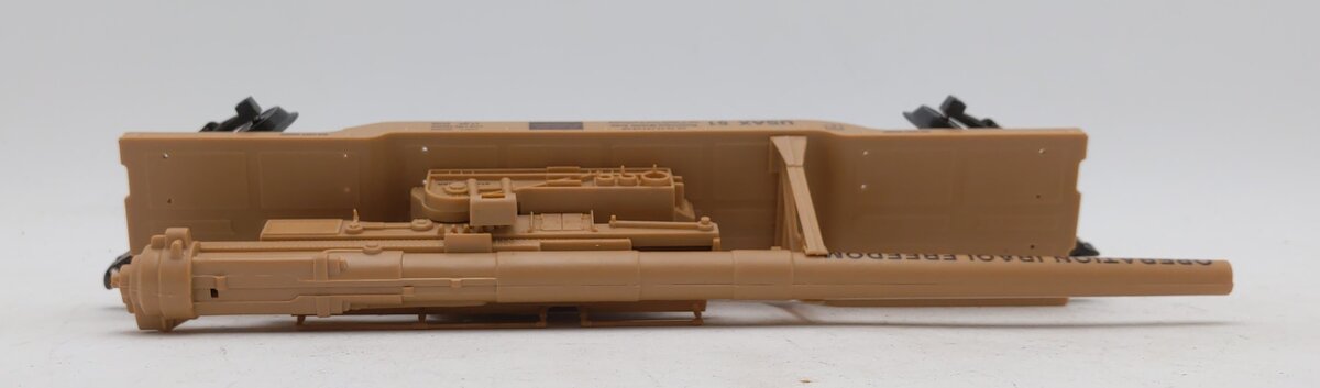 K-Line K662-8020 O Operation Iraqi Freedom US Army Cannon Mounted on Flat Car LN/Box