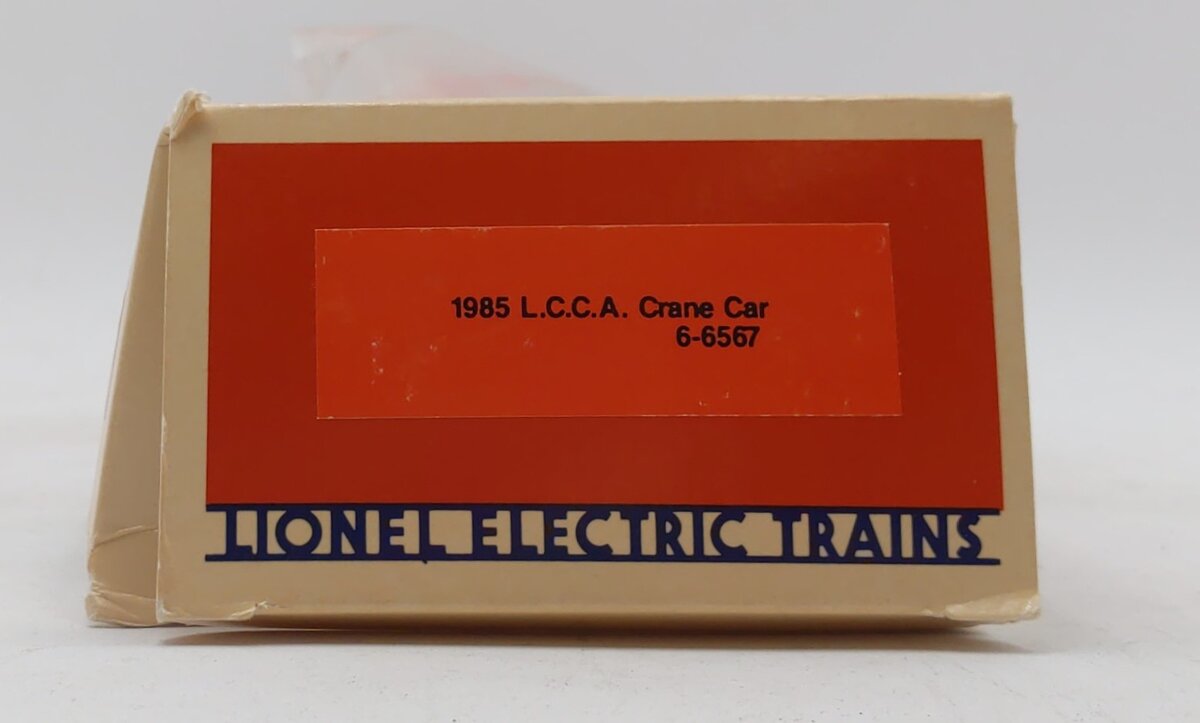 Lionel 6-6567 O Gauge LCCA 1985 Crane Car 15th Annual Convention #100408 LN/Box