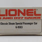 Lionel 6-9583 O Gauge Chessie Steam Special Passenger Car #9583 LN/Box