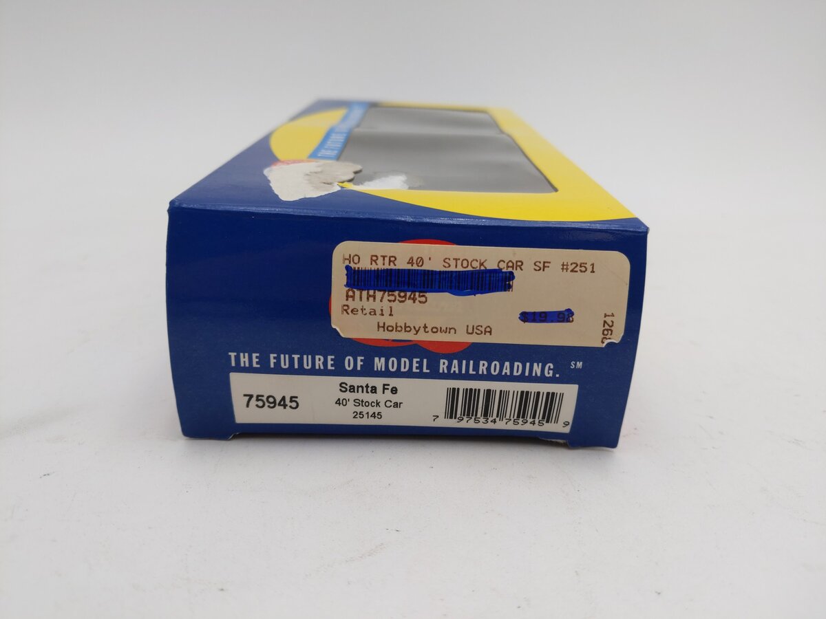 Athearn 75945 HO Santa Fe 40' Stock Car #25145