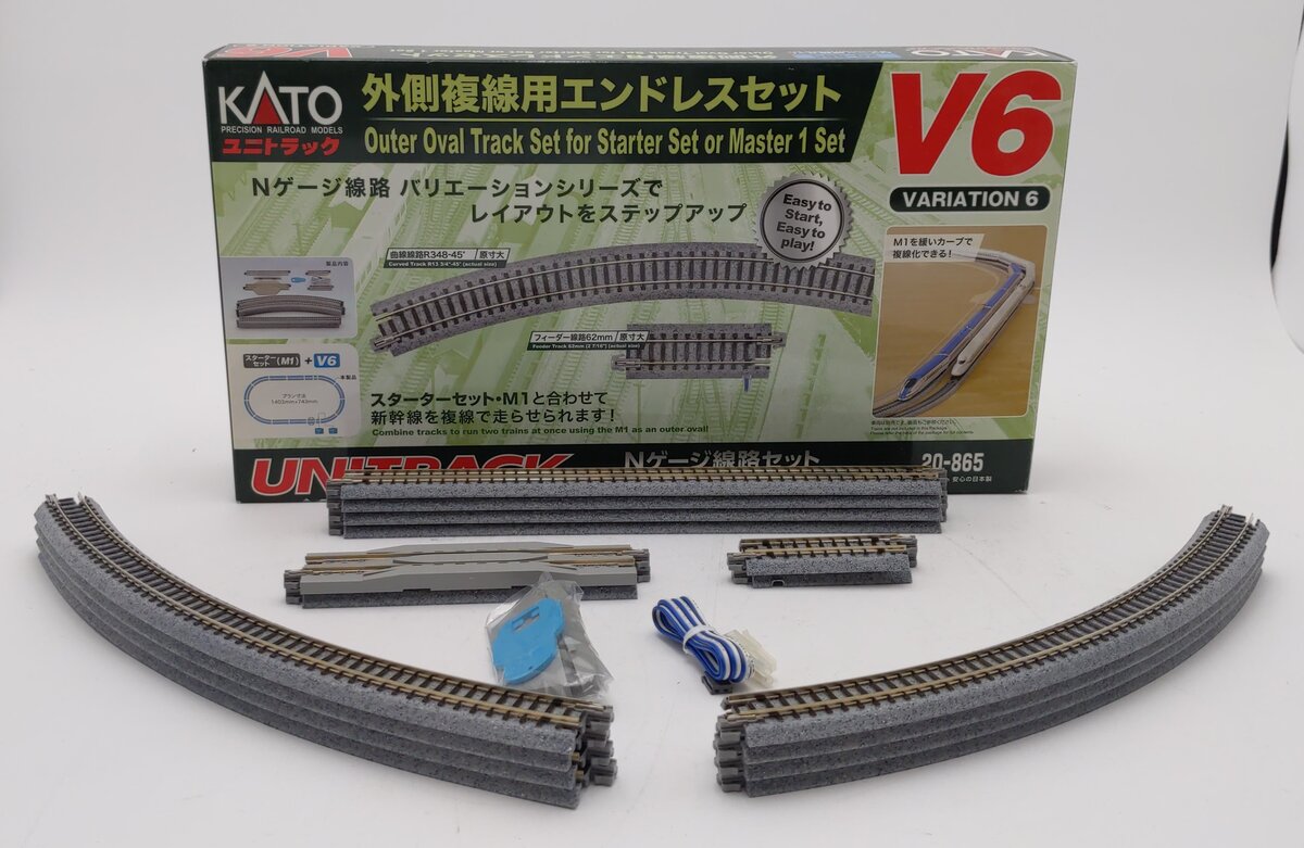 Kato 20-865 N Scale Variation 6 Outer Oval UniTrack Set