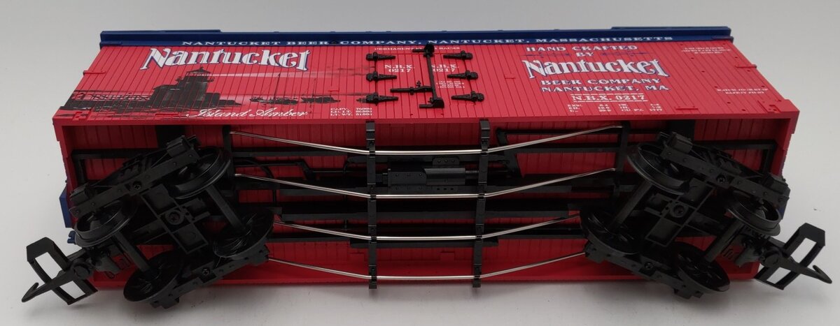 USA Trains R16469 G Nantucket Beer Refrigerator Car #0217 (Red/Blue)