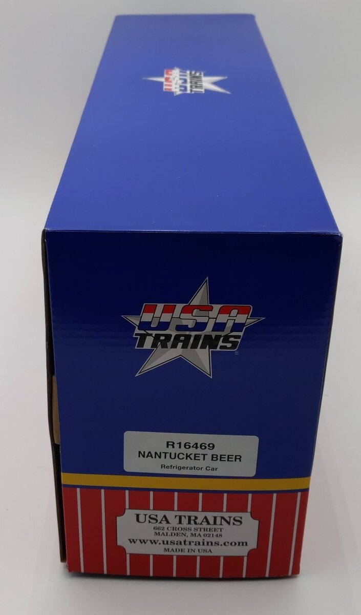 USA Trains R16469 G Nantucket Beer Refrigerator Car #0217 (Red/Blue)
