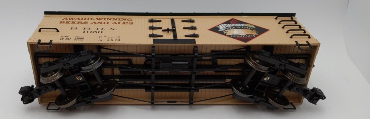 Bachmann 98690 G Scale Amherst Brewing Co. Billboard Reefer (Metal Wheels)