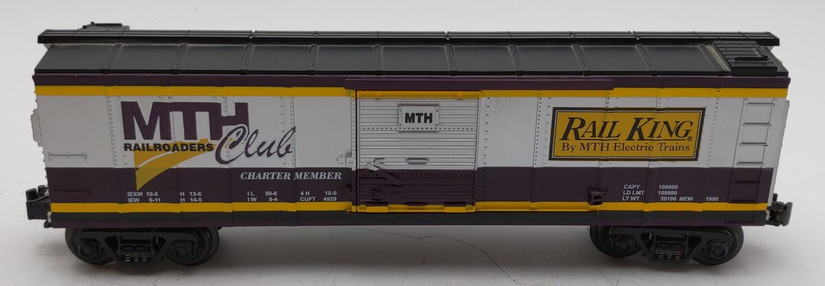 MTH 30-7423 O Gauge MTH 1998 Club Box Car EX/Box