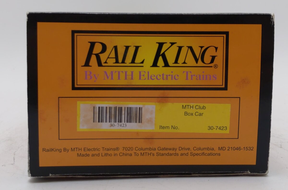MTH 30-7423 O Gauge MTH 1998 Club Box Car EX/Box