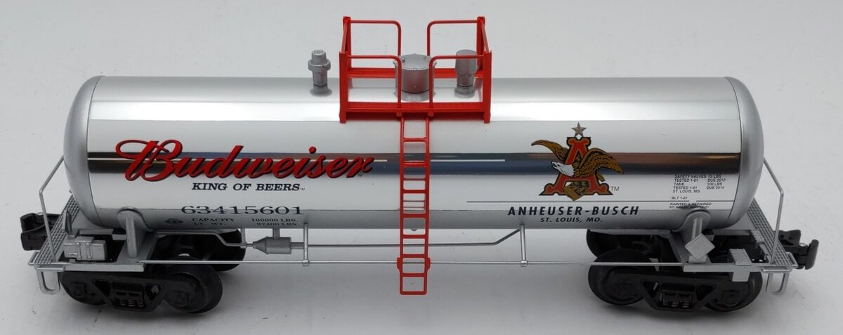 K-Line K6341-5601 O Gauge Anheuser-Busch Budweiser Tank Car #63415601 LN/Box