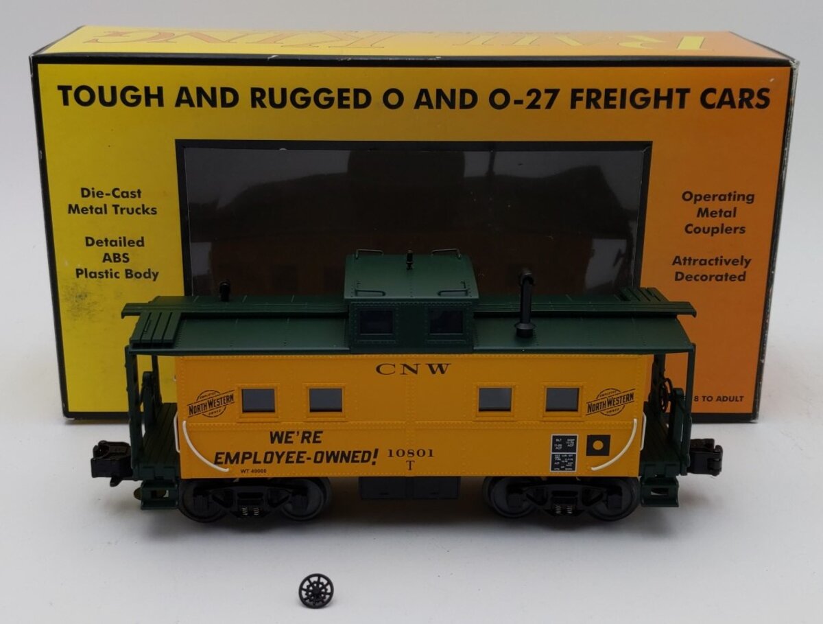MTH 30-7727 O Gauge Chicago Northwestern Steel Caboose #10801 LN/Box