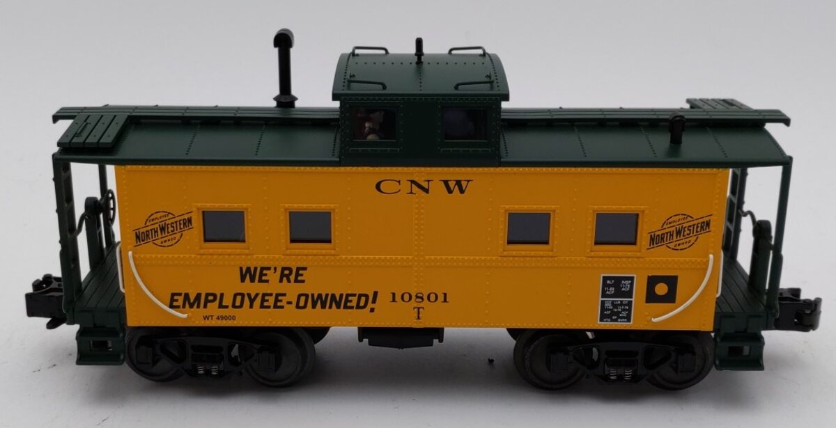 MTH 30-7727 O Gauge Chicago Northwestern Steel Caboose #10801 LN/Box