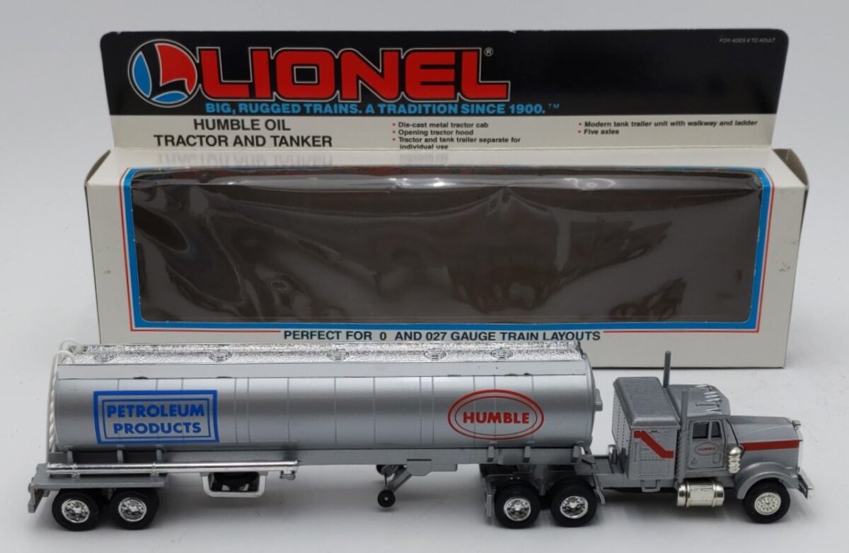 Lionel 6-12837 O Gauge Humble Oil Tractor Trailer & Tanker LN/Box