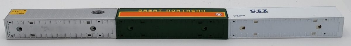 Lionel 6-12826 O CSX/Great Northern/New York Central Intermodal 3-Container Pack EX/Box