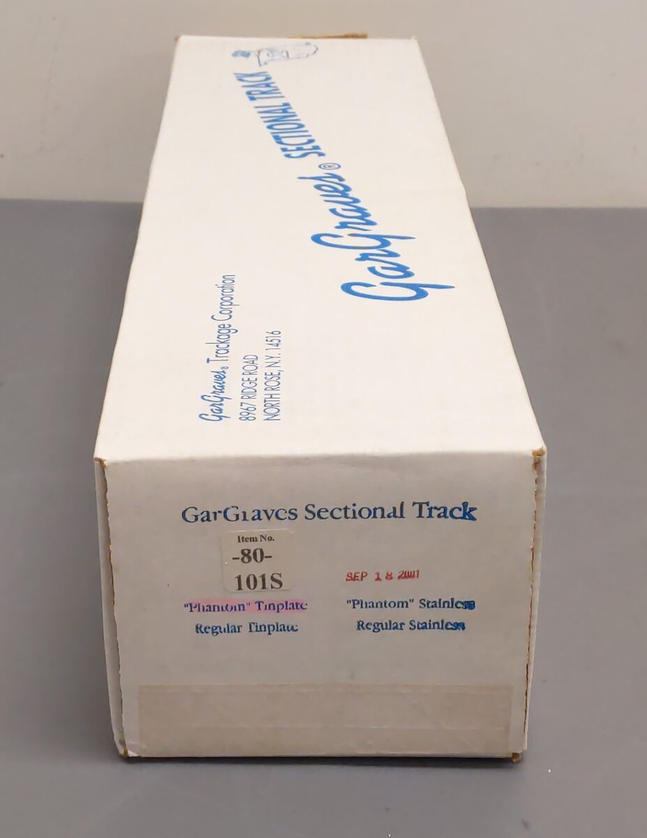 Gargraves 72-101S O 3 Rail Phantom Tinplate 72