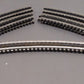 Gargraves 72-101S O 3 Rail Phantom Tinplate 72" Curve Plastic BLK Tie Sections