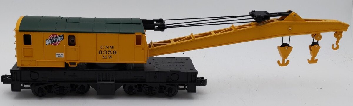MTH 20-98238 O Gauge Chicago & Northwestern Railroad Wrecker Crane Car #6359 LN/Box