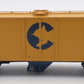 Athearn HO C&O 50' 3-Bay Covered Hopper #2162 - Custom/Kadee Couplers EX