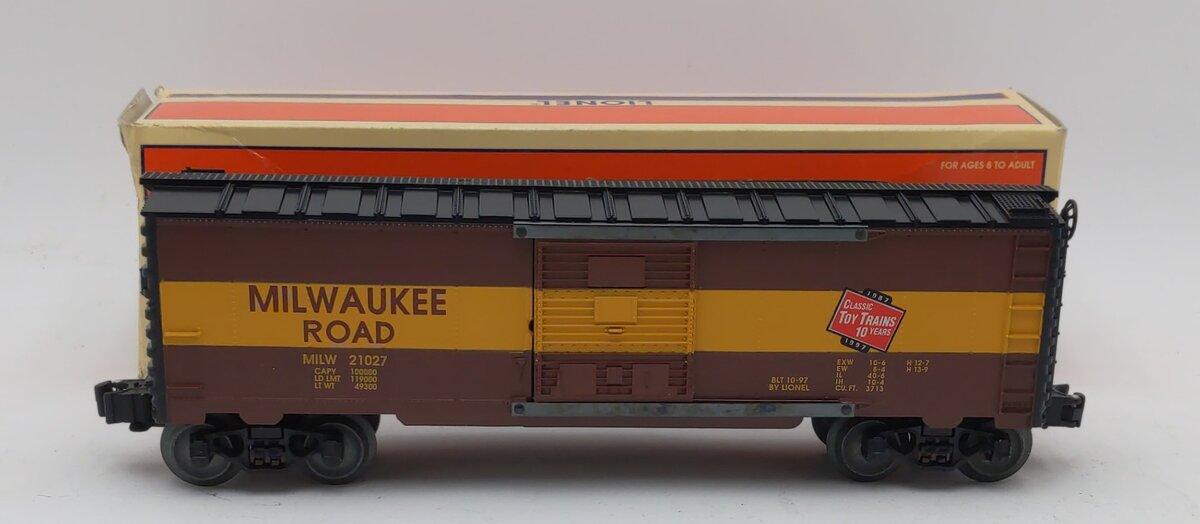 Lionel 6-52126 O Gauge CTT 10th Anniversary Milwaukee Road Boxcar #21027 LN/Box