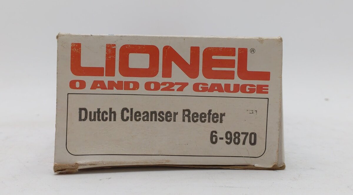 Lionel 6-9870 O Gauge Old Dutch Cleanser Billboard Reefer Car EX/Box
